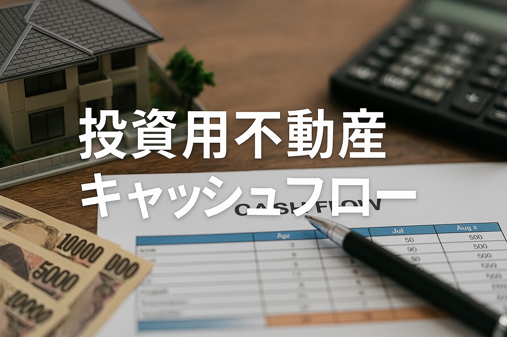 不動産投資のキャッシュフローを計算するイメージ